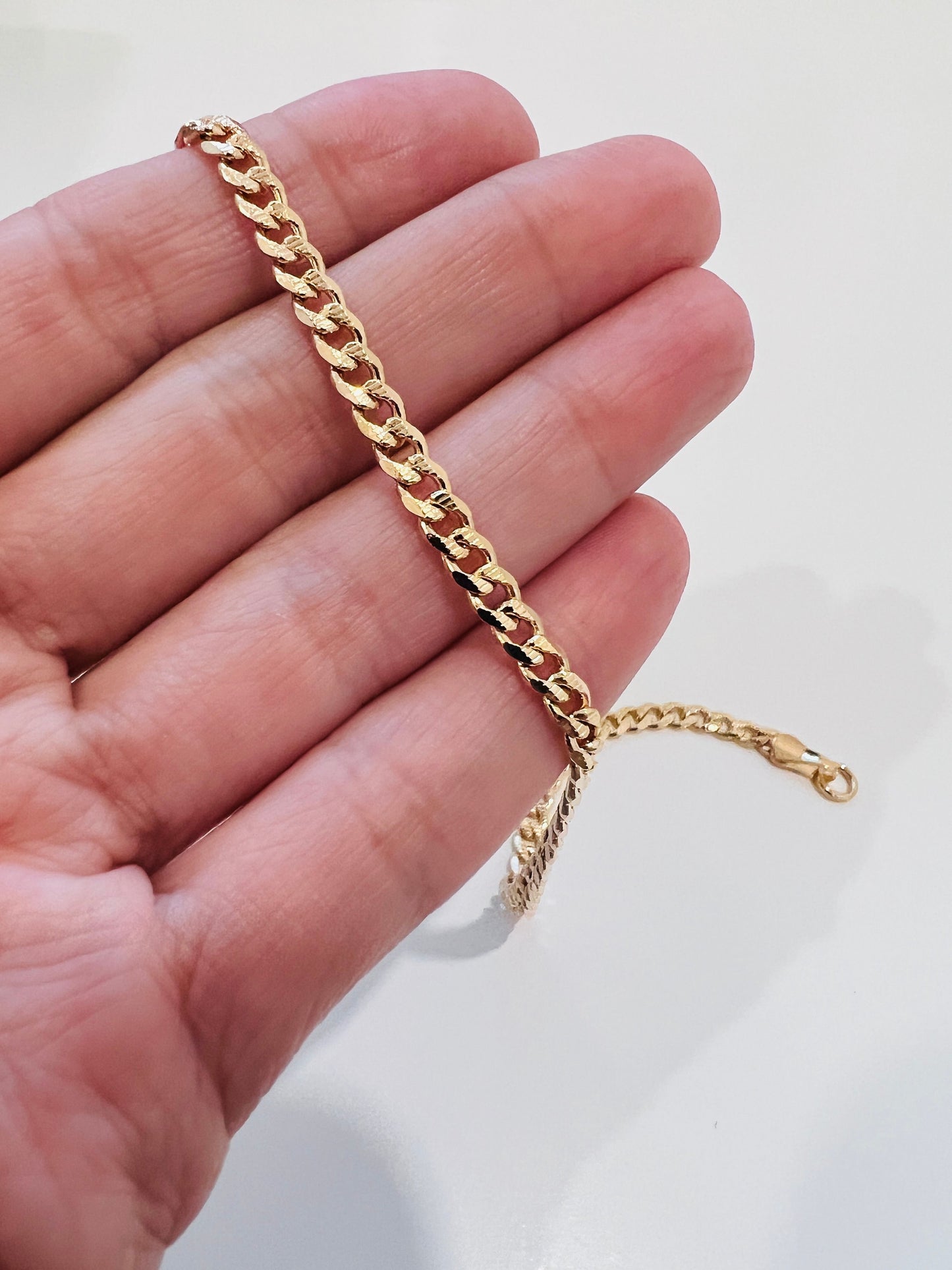 Gold Filled Curb Chain Bracelet, Gold Layering Bracelet, Gold Chain Bracelet, Curb Chain Bracelet 18kt, Dainty Chain Bracelet, Gift for Her