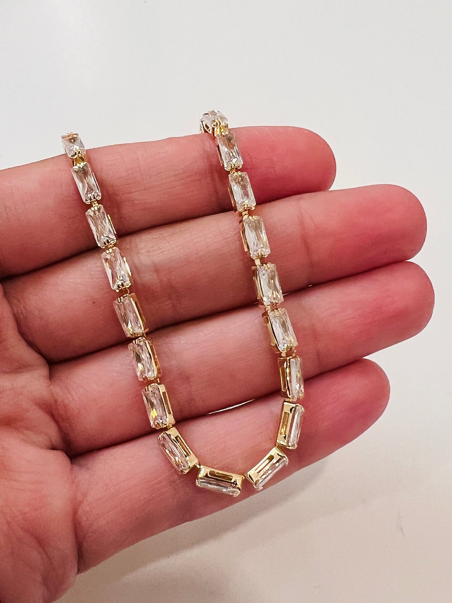 Gold Filled Tennis Bracelet, CZ Tennis Bracelet, 18KT Gold Filled Bracelet, CZ Bracelet, Women's Bracelet,Layering Bracelet, Gold Bracelet