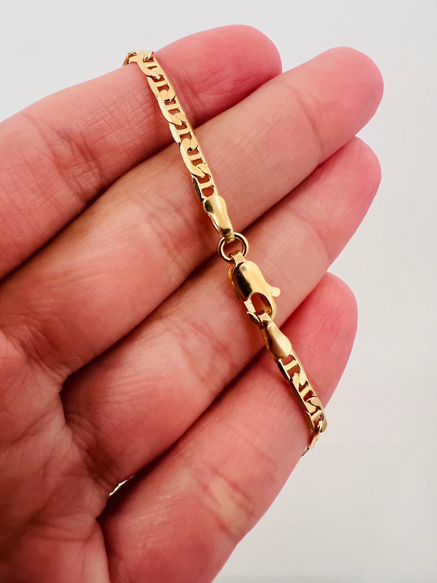 Gold Filled Mariner Link Bracelet, Gold Layering Bracelet, Gold Chain Bracelet, Bracelet, Dainty Chain Bracelet, Gift for Her, Gold Bracelet