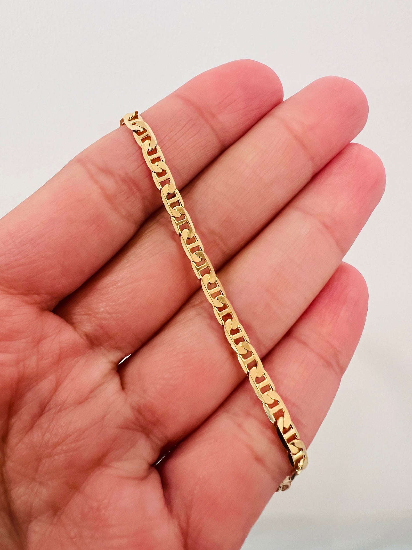 Gold Filled Mariner Link Bracelet, Gold Layering Bracelet, Gold Chain Bracelet, Bracelet, Dainty Chain Bracelet, Gift for Her, Gold Bracelet