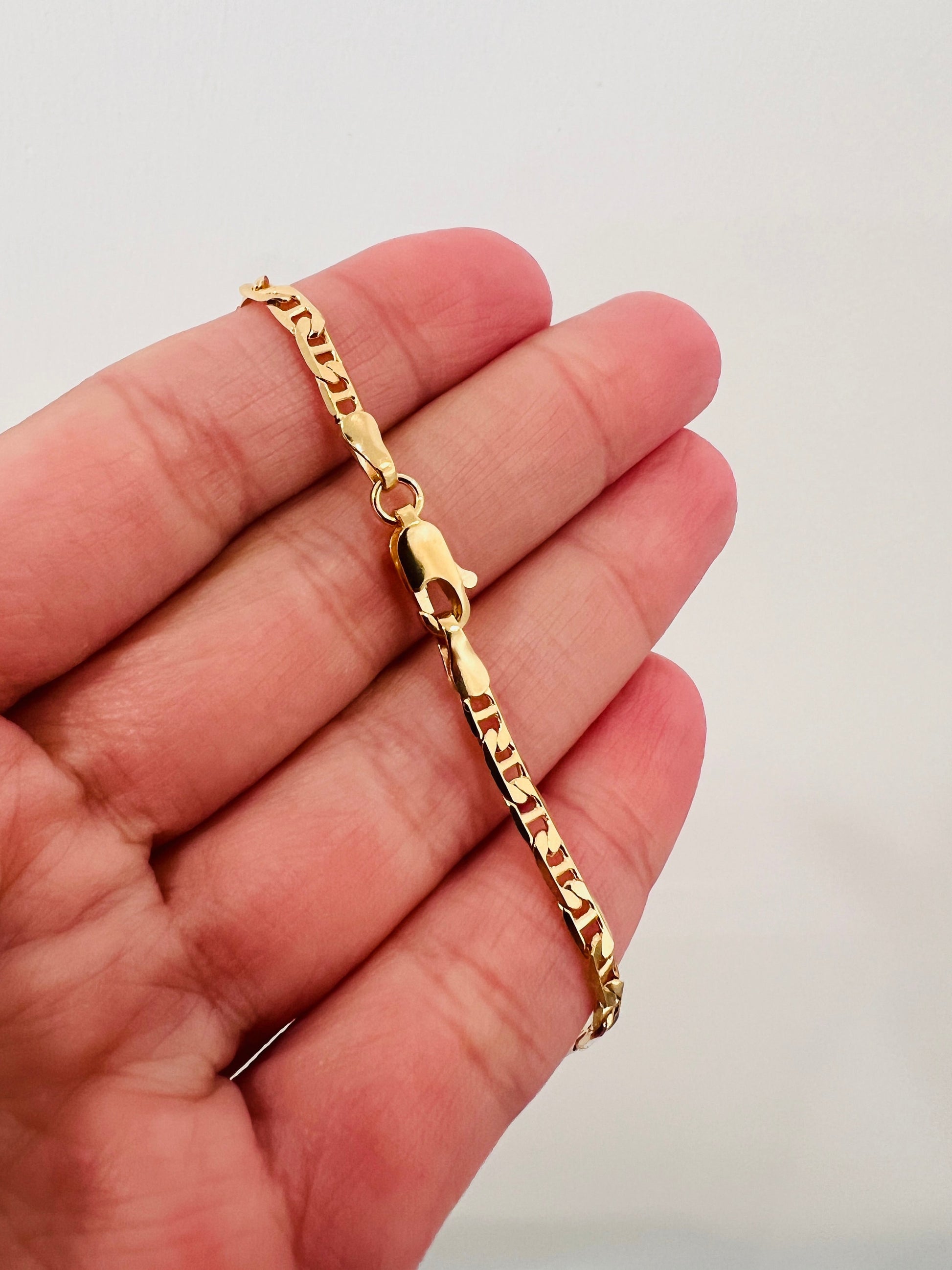 Gold Filled Mariner Link Bracelet, Gold Layering Bracelet, Gold Chain Bracelet, Bracelet, Dainty Chain Bracelet, Gift for Her, Gold Bracelet