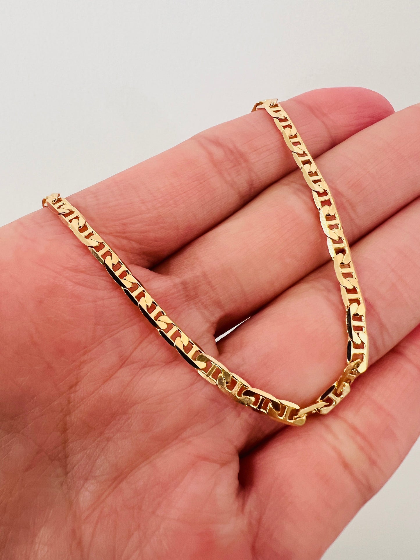 Gold Filled Mariner Link Bracelet, Gold Layering Bracelet, Gold Chain Bracelet, Bracelet, Dainty Chain Bracelet, Gift for Her, Gold Bracelet