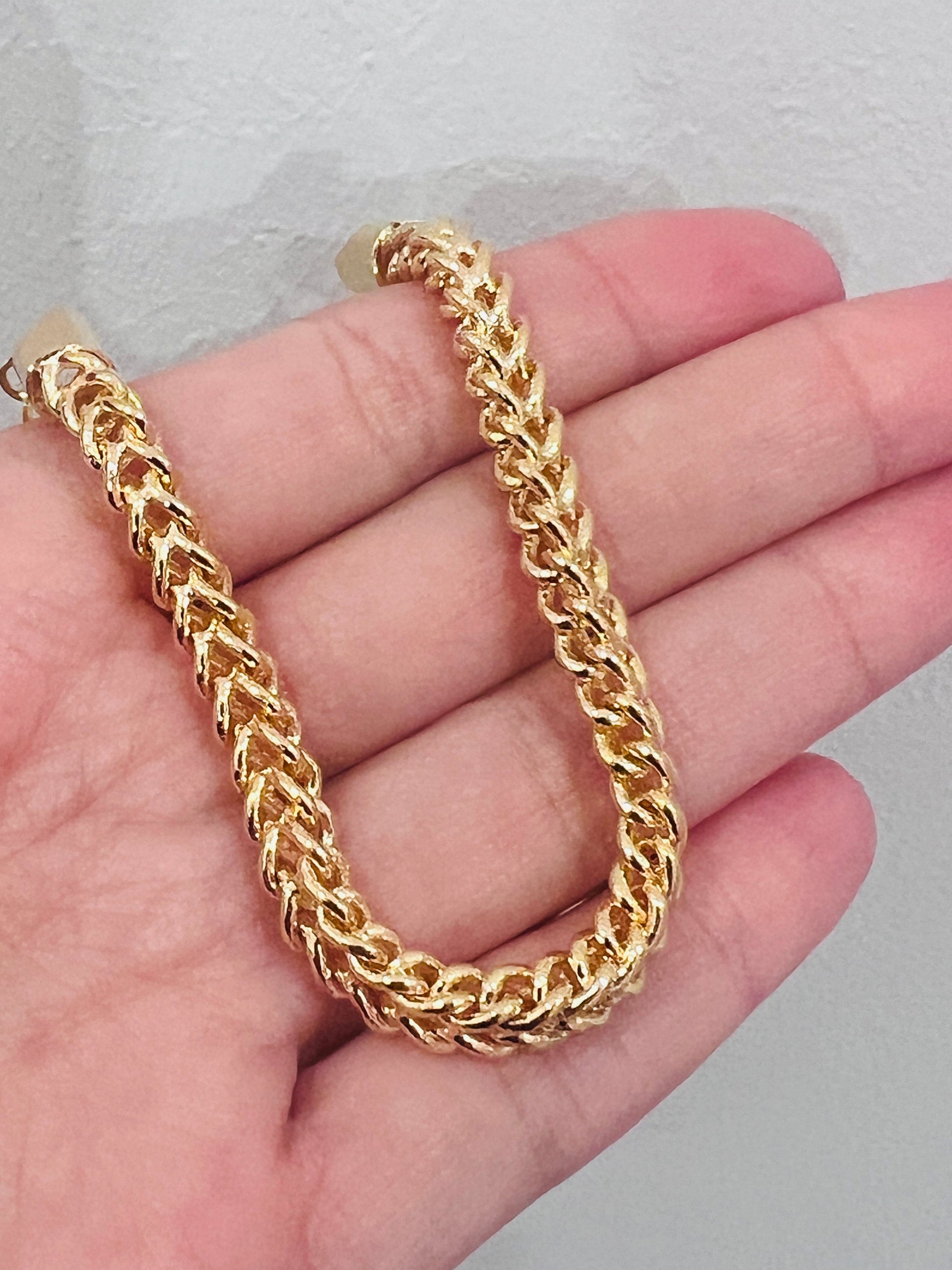 Gold Filled Bracelet, Gold Layering Bracelet, Gold Chain Bracelet, Bracelet 18kt, Chunky Chain Bracelet, Gift for Her, Layering Bracelet,