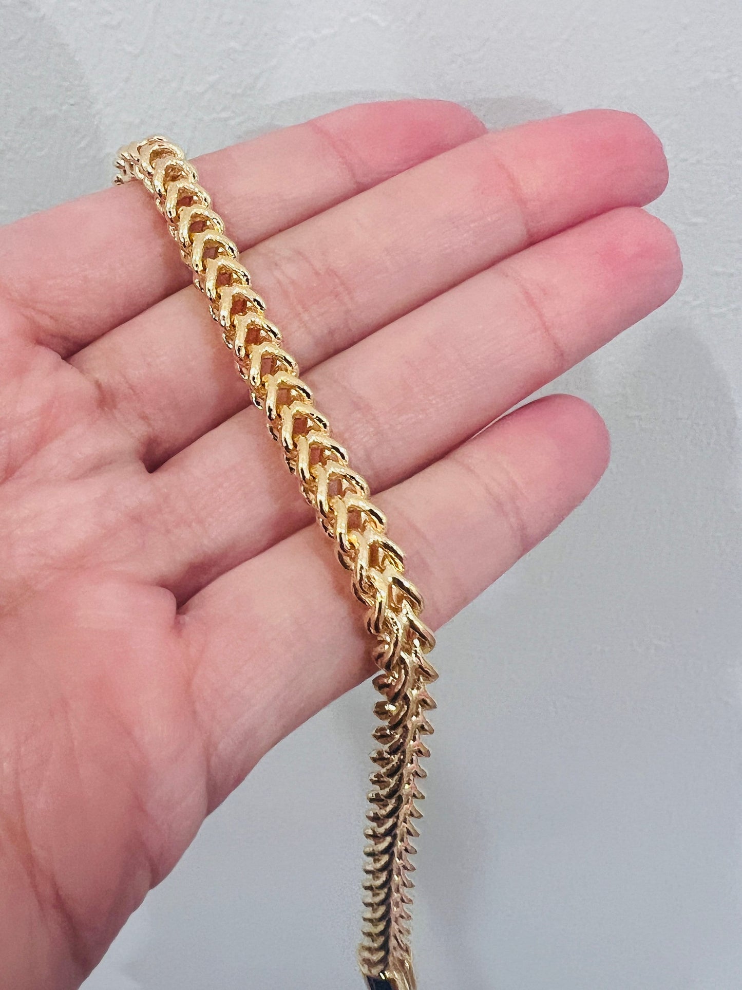 Gold Filled Bracelet, Gold Layering Bracelet, Gold Chain Bracelet, Bracelet 18kt, Chunky Chain Bracelet, Gift for Her, Layering Bracelet,