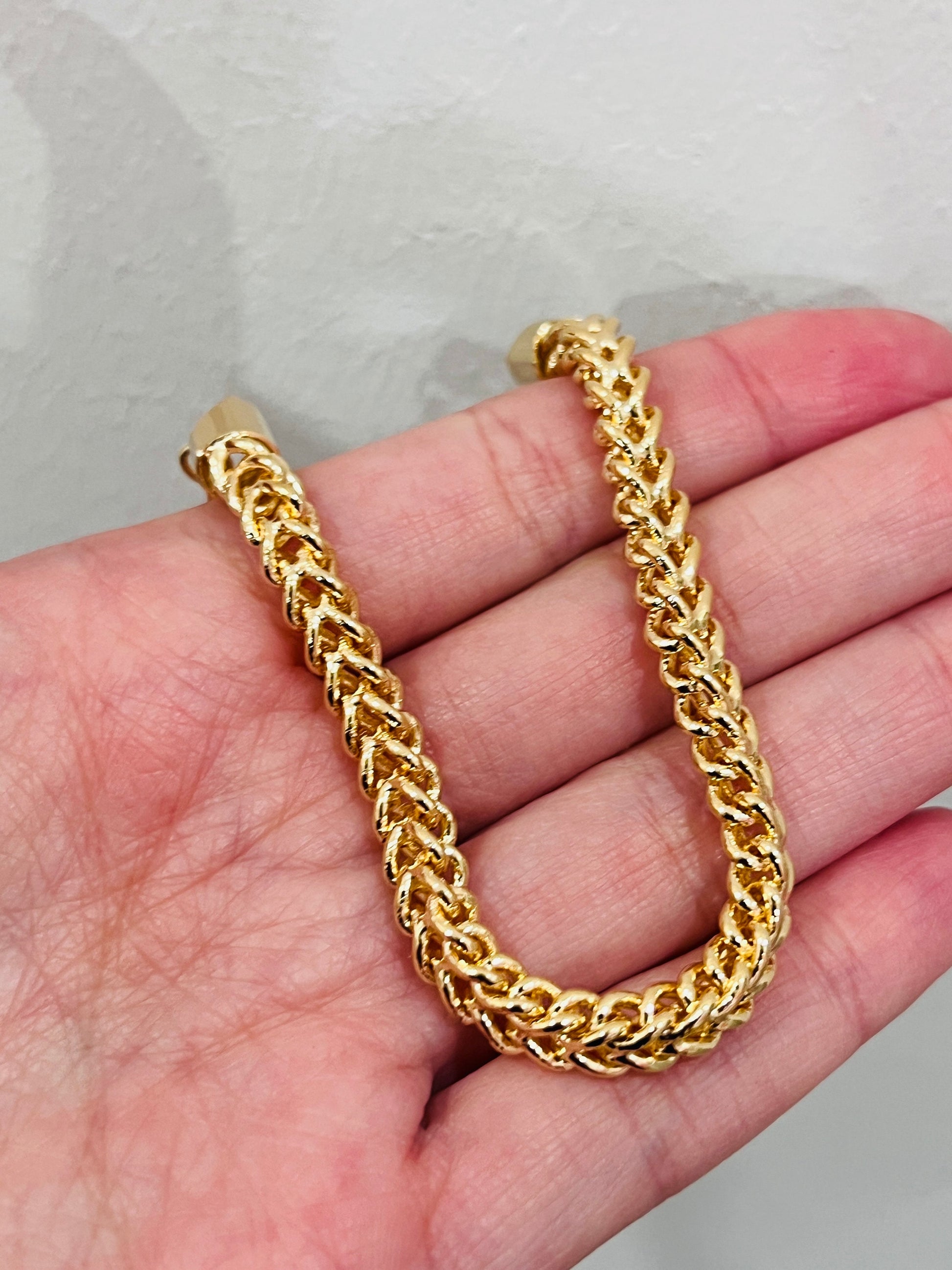 Gold Filled Bracelet, Gold Layering Bracelet, Gold Chain Bracelet, Bracelet 18kt, Chunky Chain Bracelet, Gift for Her, Layering Bracelet,