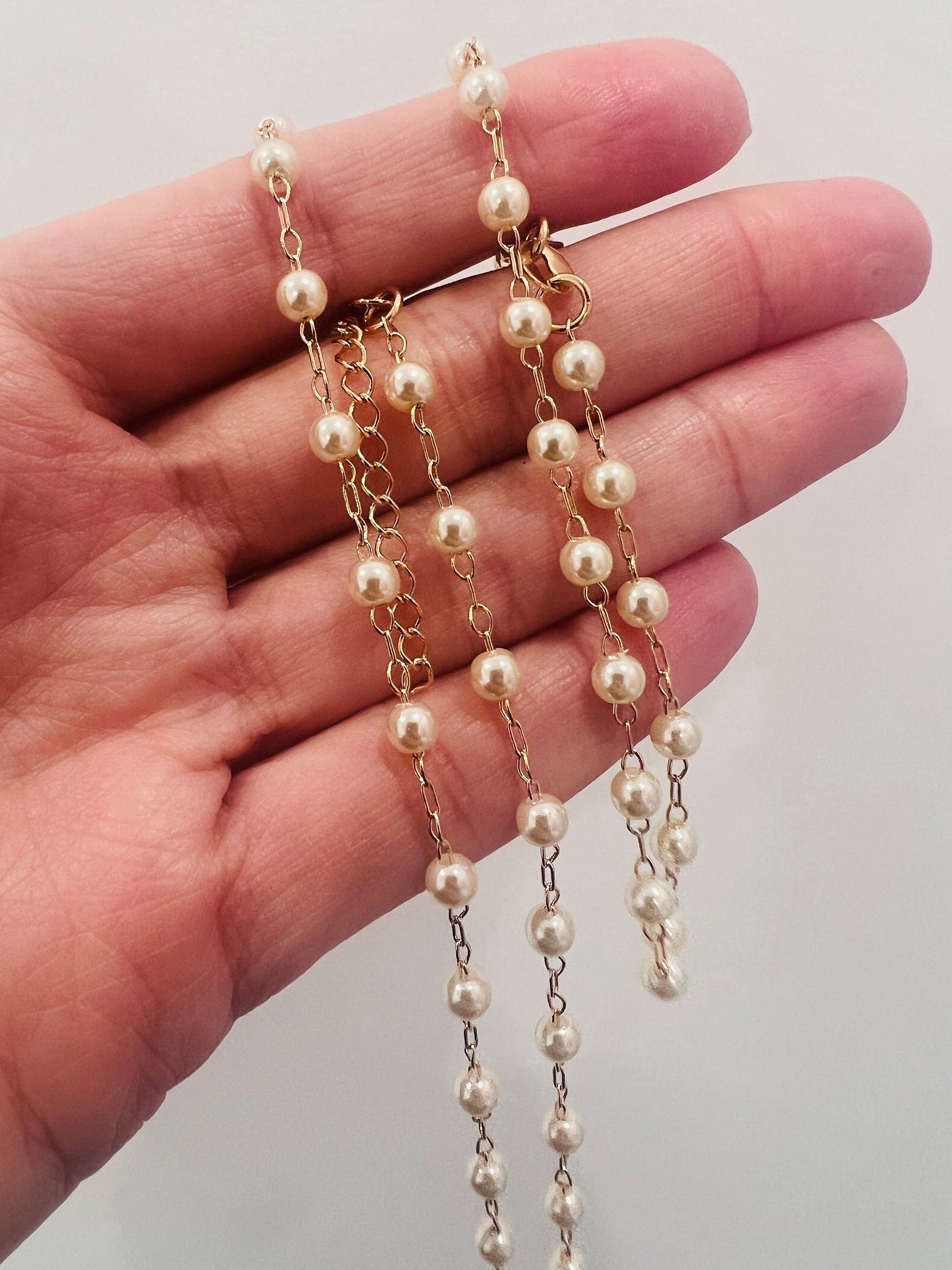 Pearl Necklace, Gold Filled Pearl Necklace, Pearl Bracelet, Gold Filled Pearl Bracelet,Gold Filled Pearl Set,Dainty Necklace,Gold Filled Set