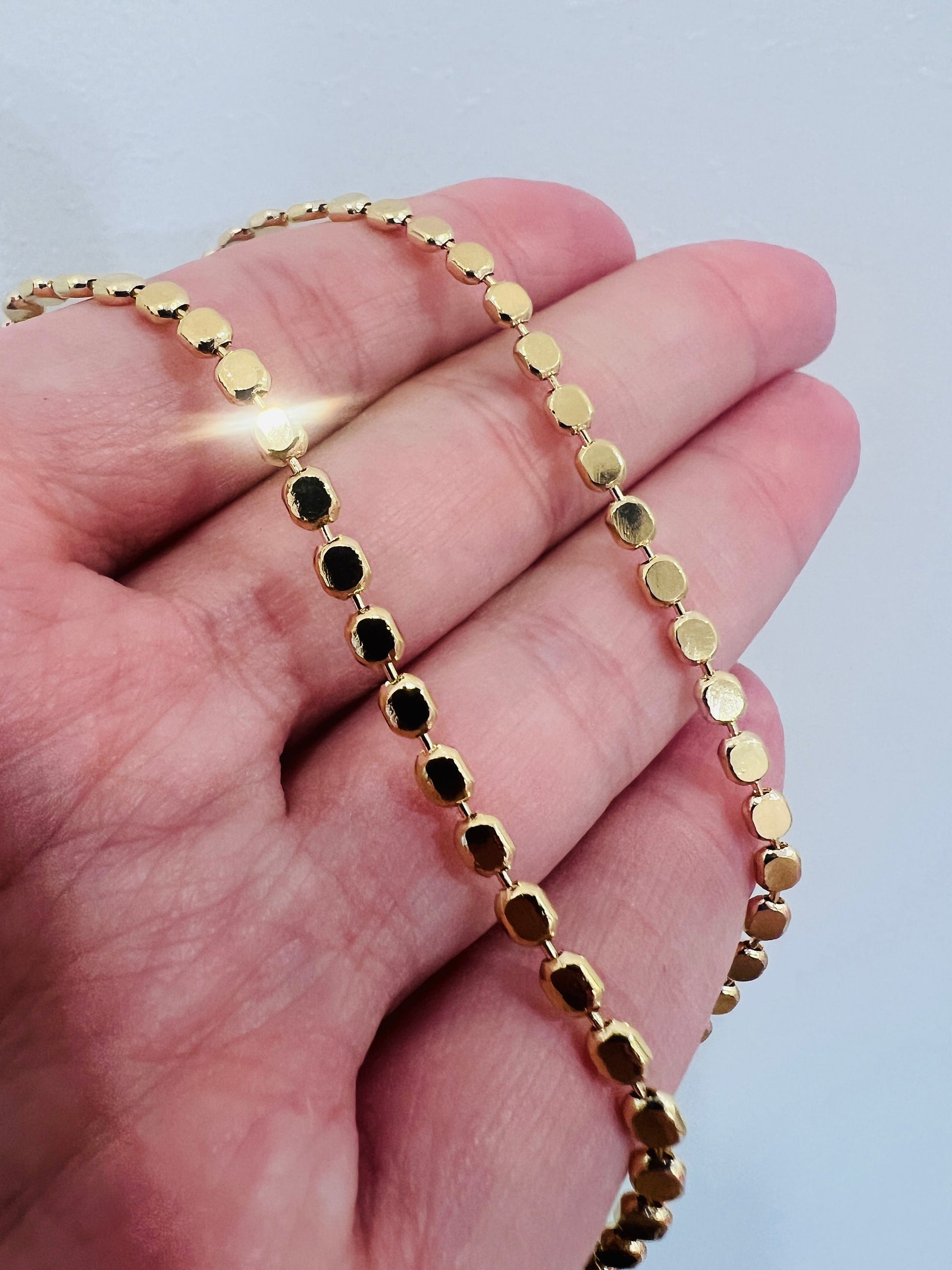 Gold Filled Necklace, Gold Link Chain Necklace,Delicate Gold Necklace,Dainty Necklace,Gold Necklace,Women's Chain,Layering Chain, Ball Chain