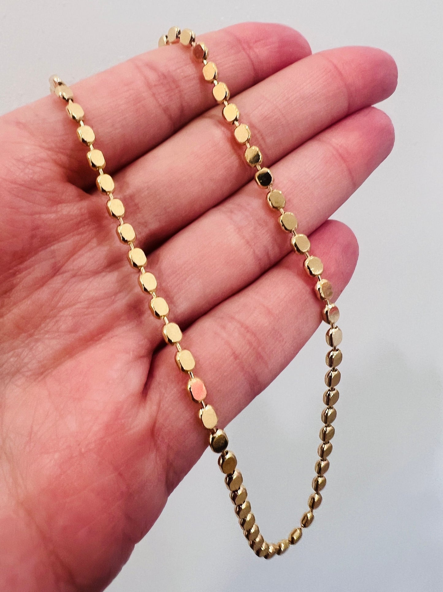 Gold Filled Necklace, Gold Link Chain Necklace,Delicate Gold Necklace,Dainty Necklace,Gold Necklace,Women's Chain,Layering Chain, Ball Chain