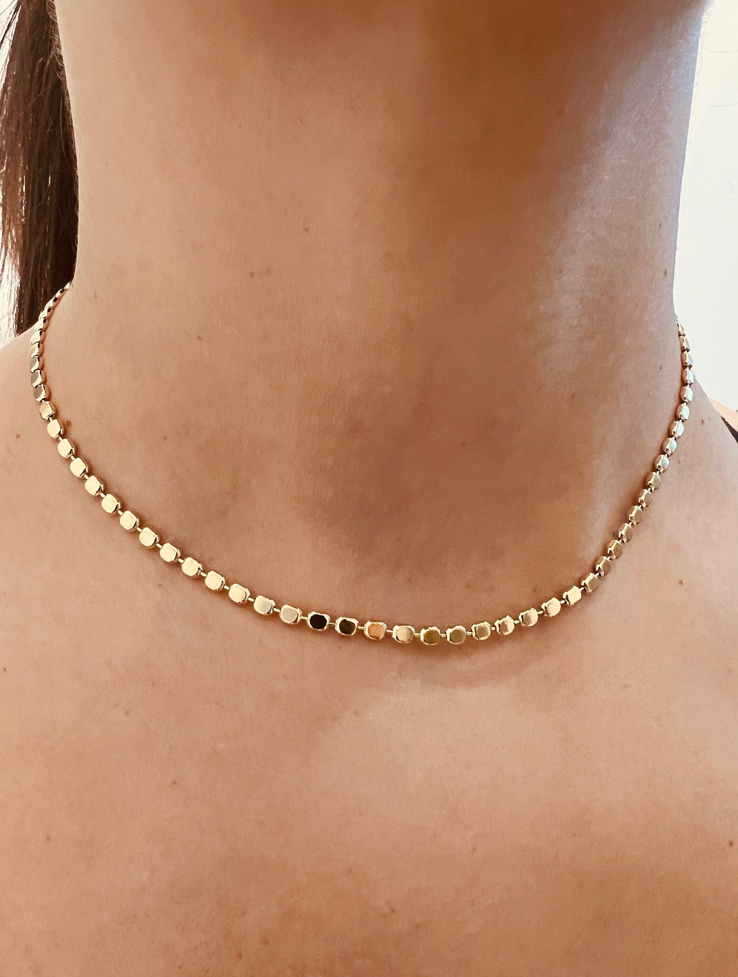 Gold Filled Necklace, Gold Link Chain Necklace,Delicate Gold Necklace,Dainty Necklace,Gold Necklace,Women's Chain,Layering Chain, Ball Chain